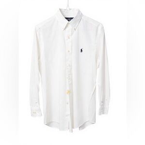 Ralph Lauren Vintage Classic Fit White 100% Cotton Shirt. 15.5x22/23